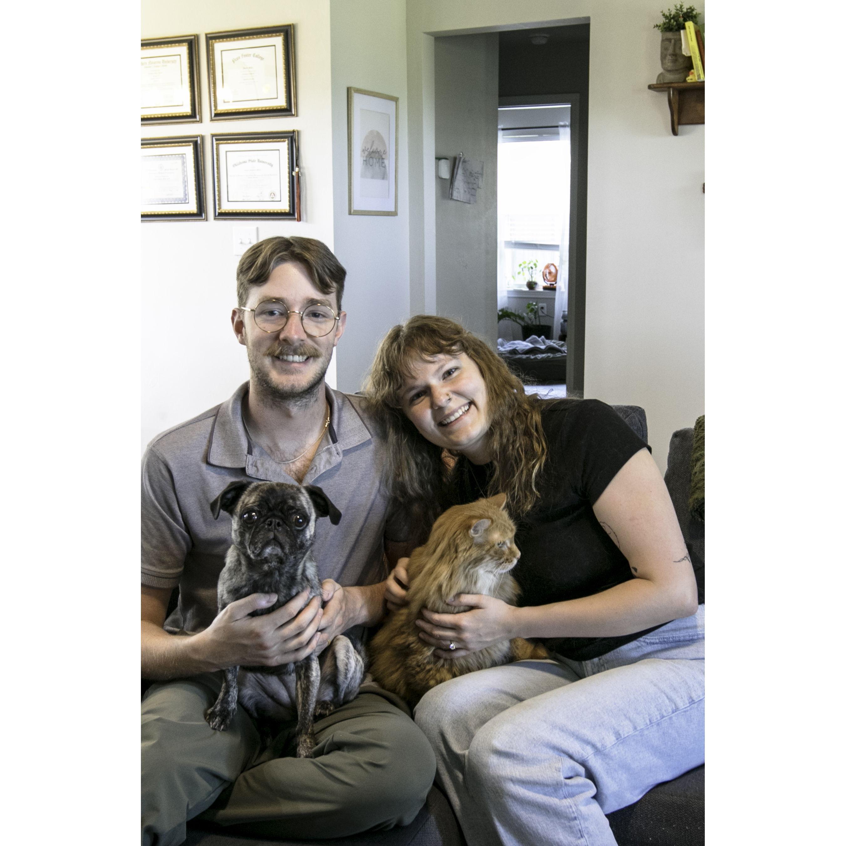 In loving memory of Amber and Christian's first fur baby, Angus, who crossed the rainbow bridge this year.
