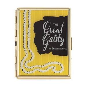Kate Spade New York A Way With Words Great Gatsby I.D. and Credit Card Holder, Gold-Plated Metal