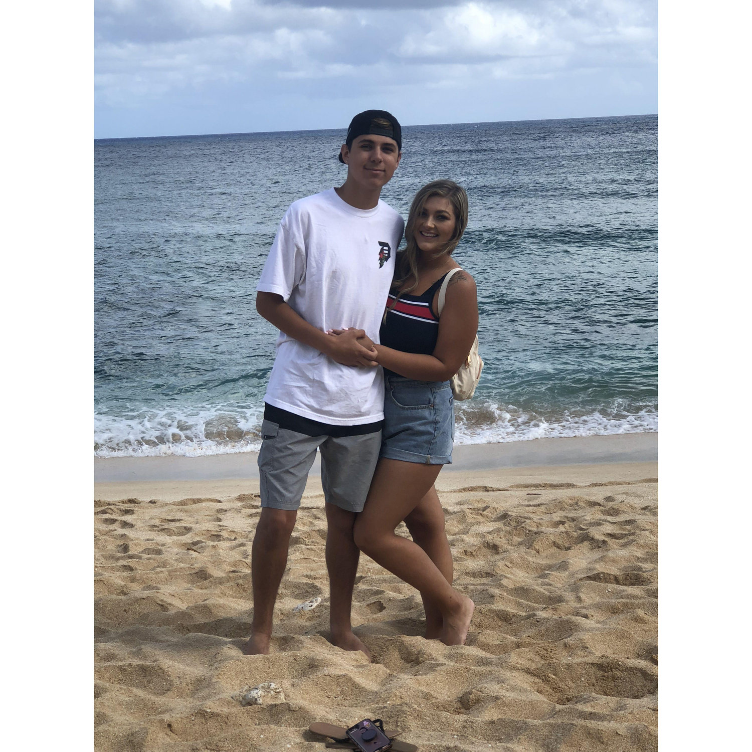 Our first vacation together in Hawaii
