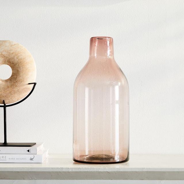 Pure Glass Vase, Jug, Plum, One Size