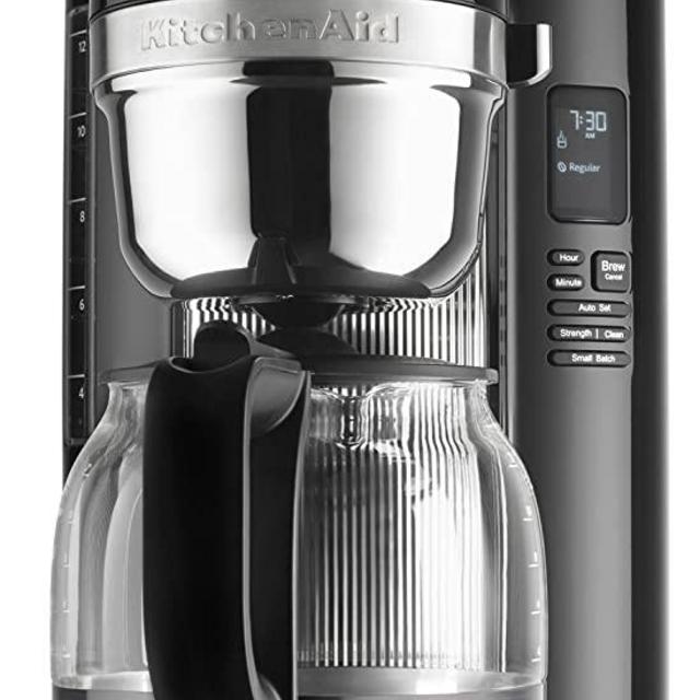 KitchenAid KCM1204OB 12-Cup Coffee Maker with One Touch Brewing - Onyx Black