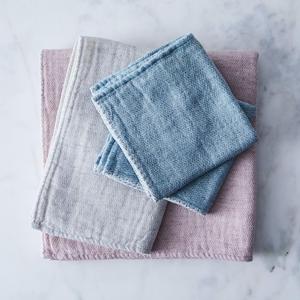 Grey Claire Organic Cotton Japanese Bath Towels