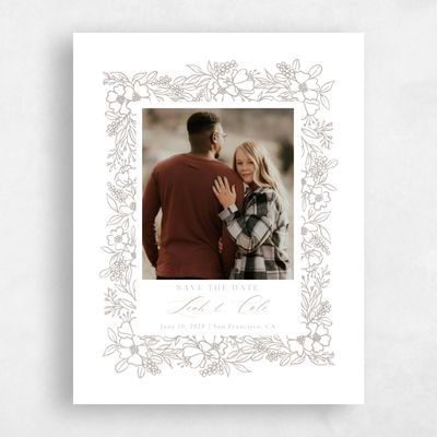 Grey Photo Wedding Save the Date - Mira Photo
