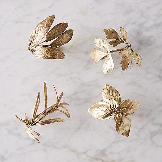 Italian Herb Napkin Rings - Set of 4 | Terrain