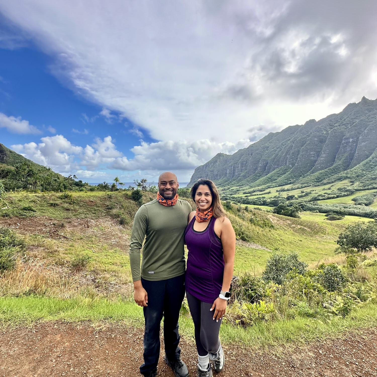 Hawaii’s beauty and a little adventure. What an epic view!
