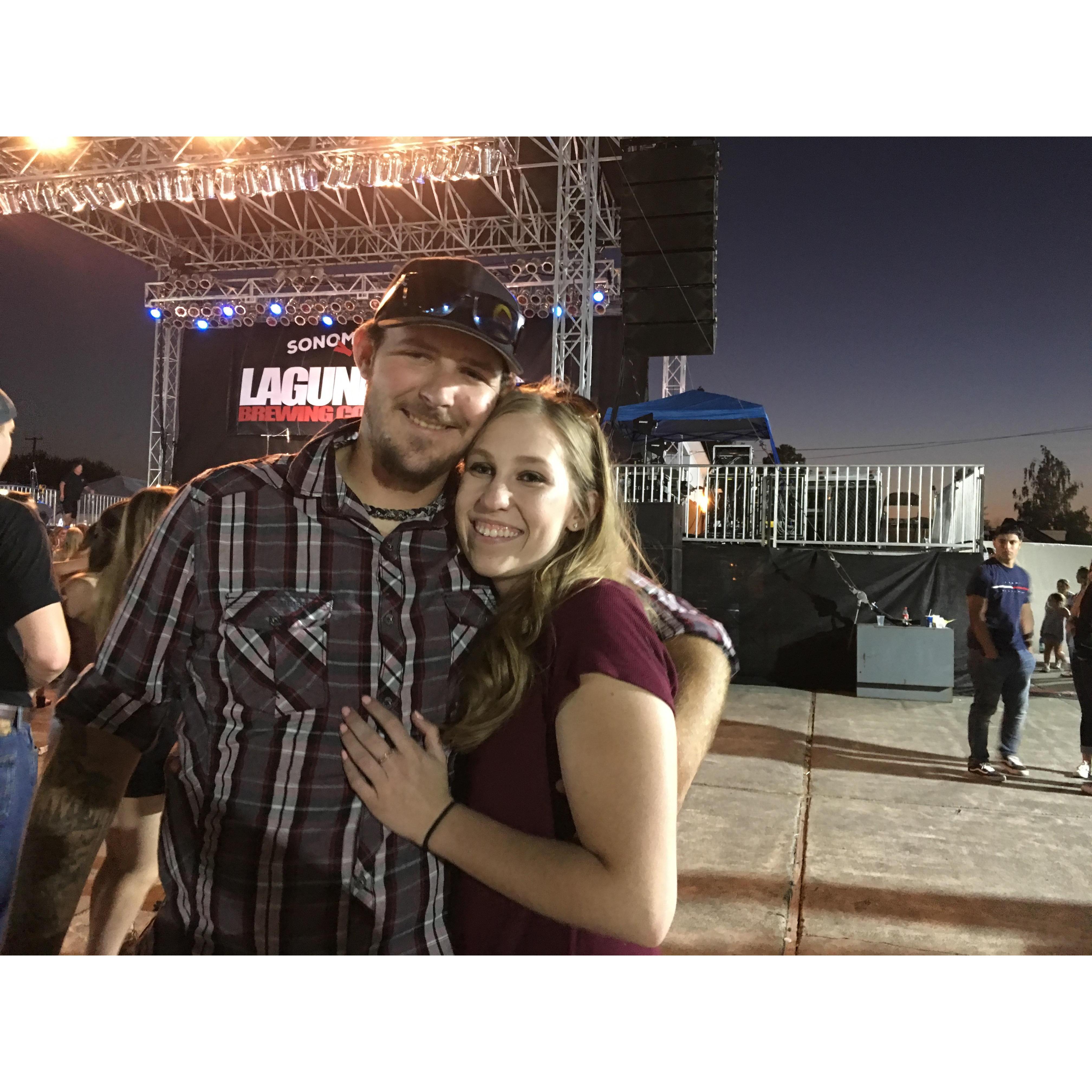 This was our first picture together. Petaluma Fair to see Jana Kramer!
