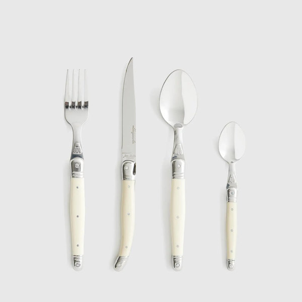 Jean Dubost Laguiole 24 Piece Flatware Set - Ivory