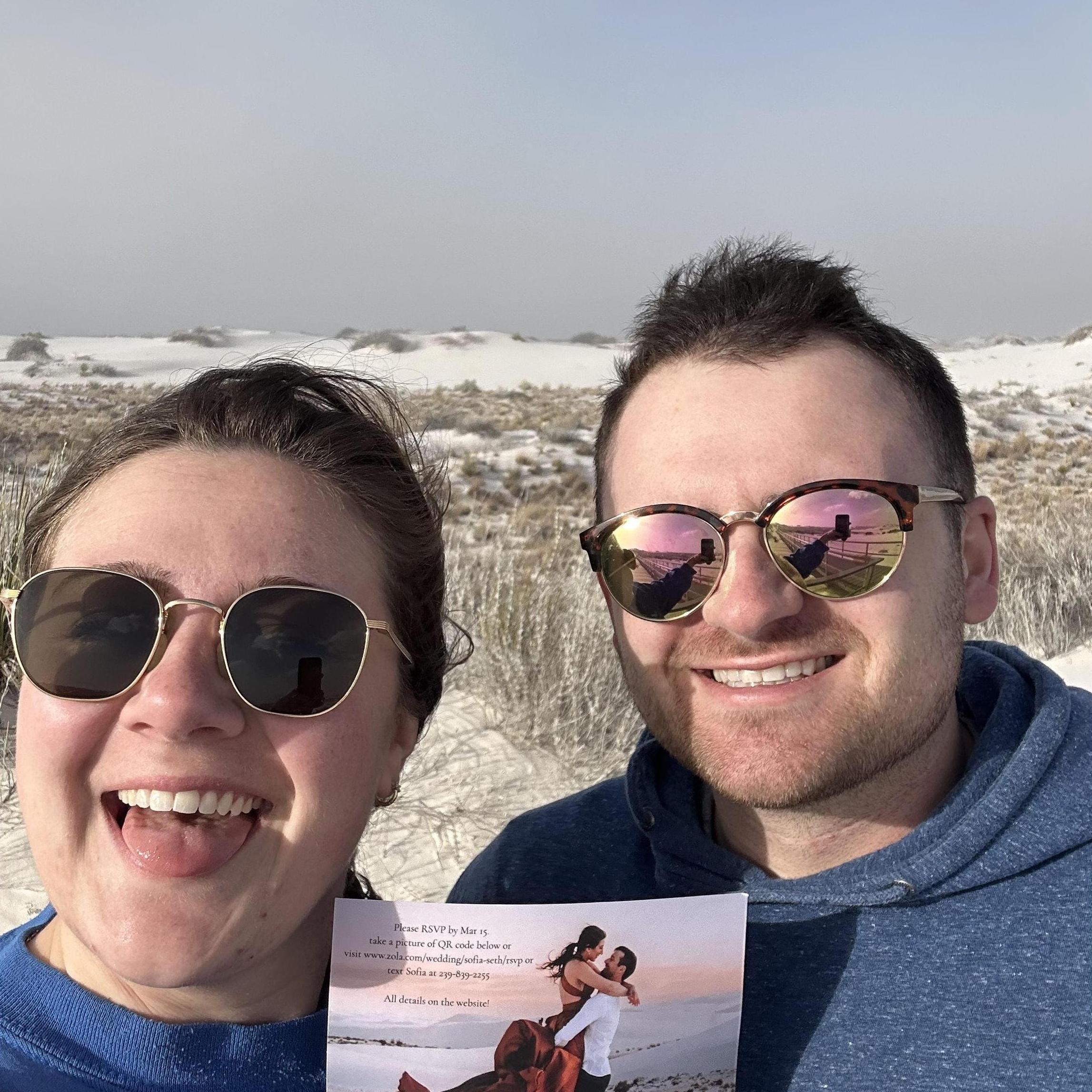 February 2023: Reroute through White Sands National Park on the move to Chicago! Hair brought to you by Wind.