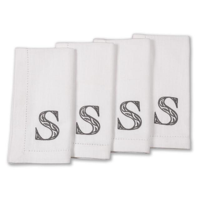 Rustic Monogram Napkins - Set of 4