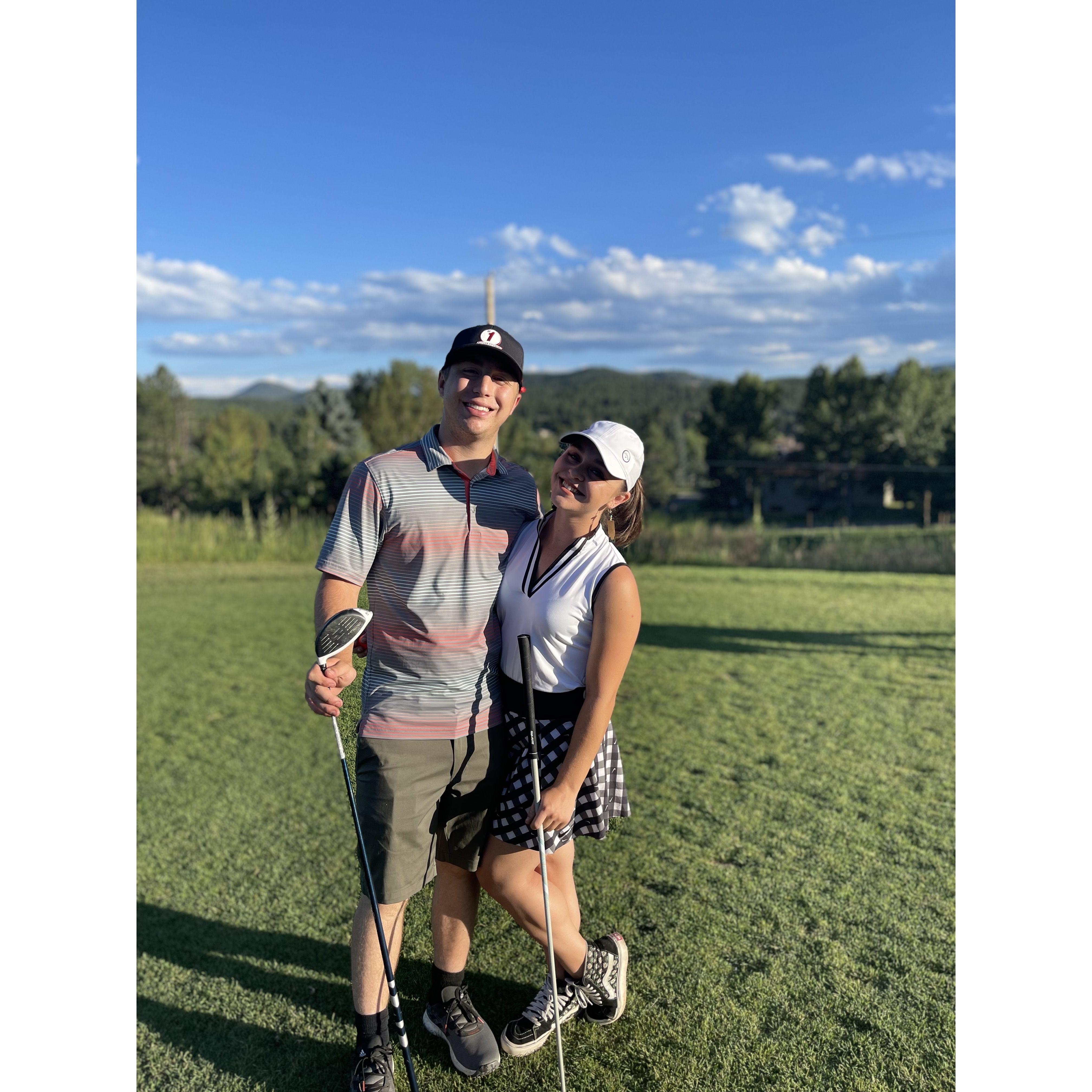 Golfing is our thing and to golf in the mountains with the elk is just perfect.