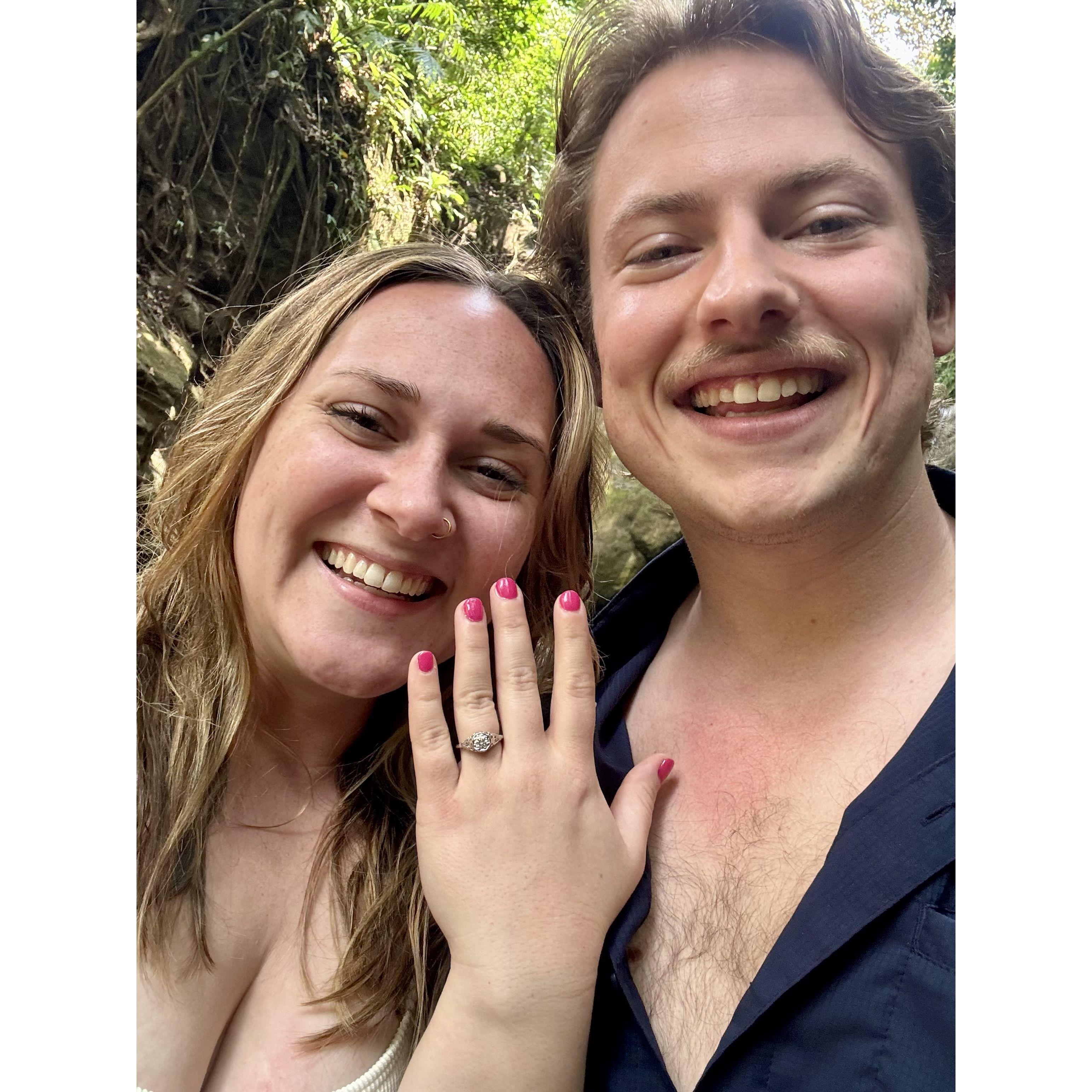 Right after Ausitn proposed and we couldn’t stop smiling :)
