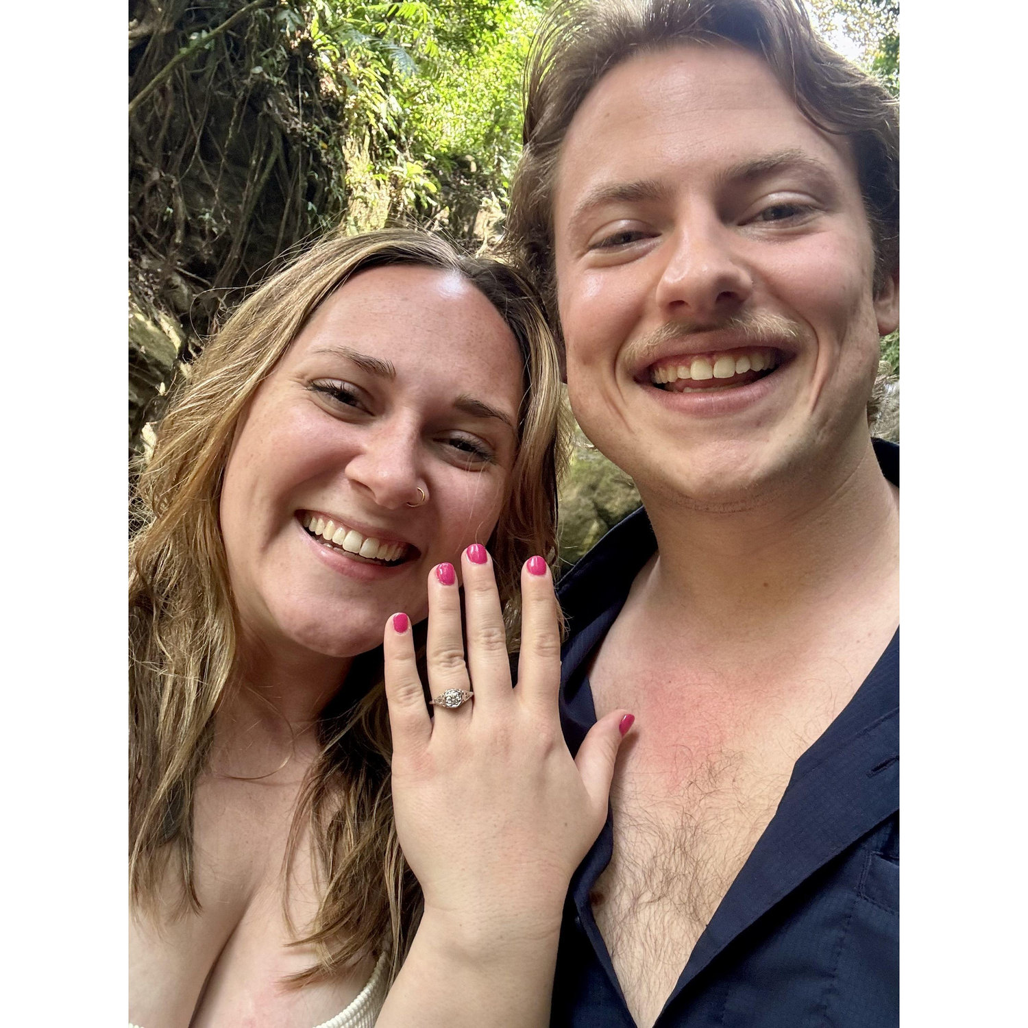 Right after Ausitn proposed and we couldn’t stop smiling :)