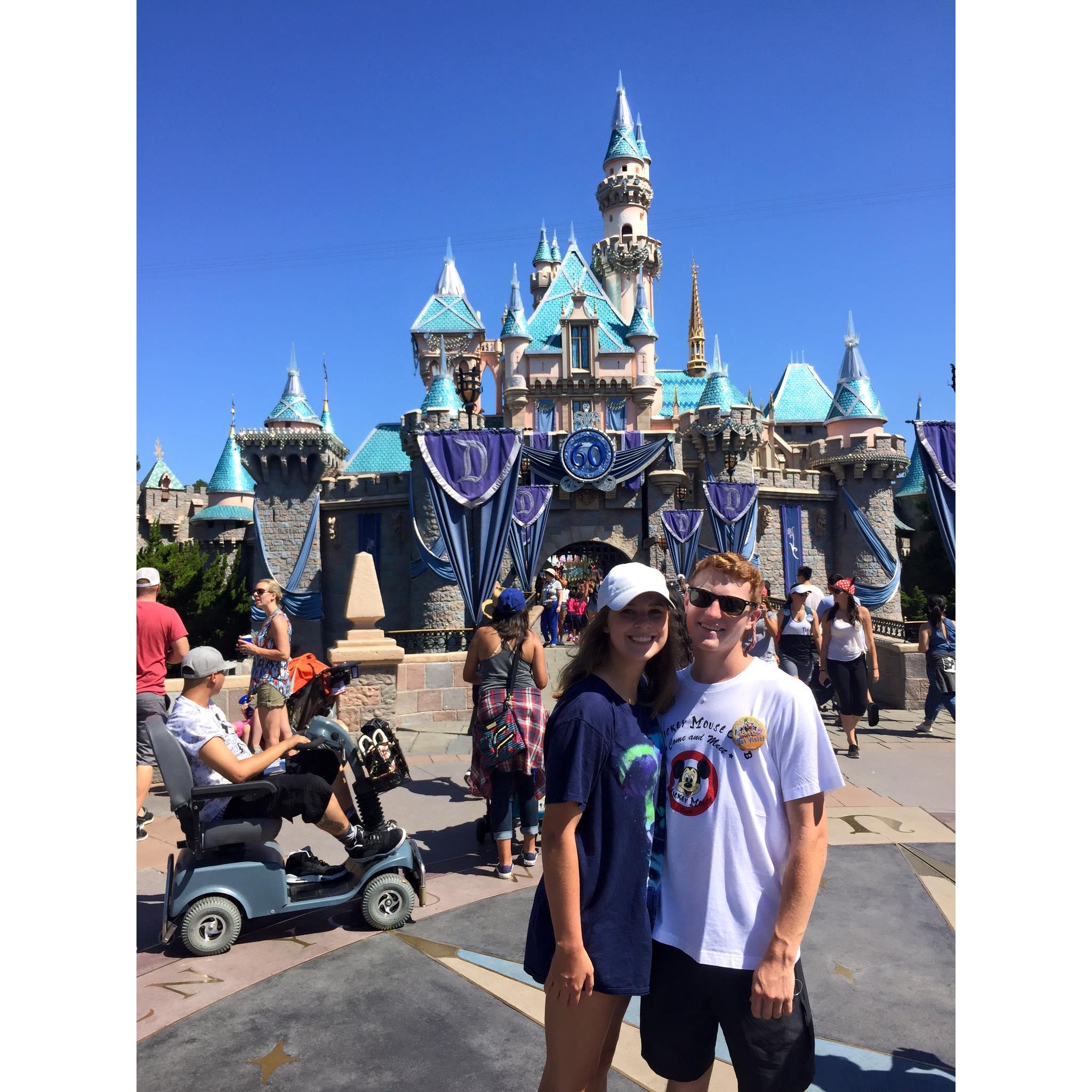 Our first trip to Disneyland together - one of Taylor's favorite places!