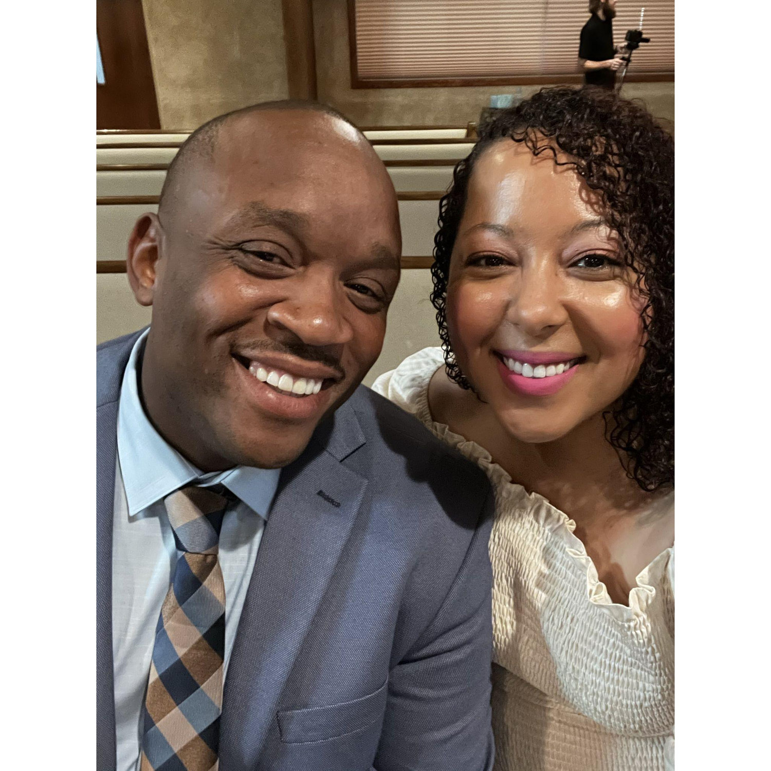 Wedding Ready to support a beautiful couple! Rob is in a suit! lol