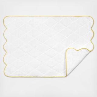 Cairo Scallop Quilted Tub Mat