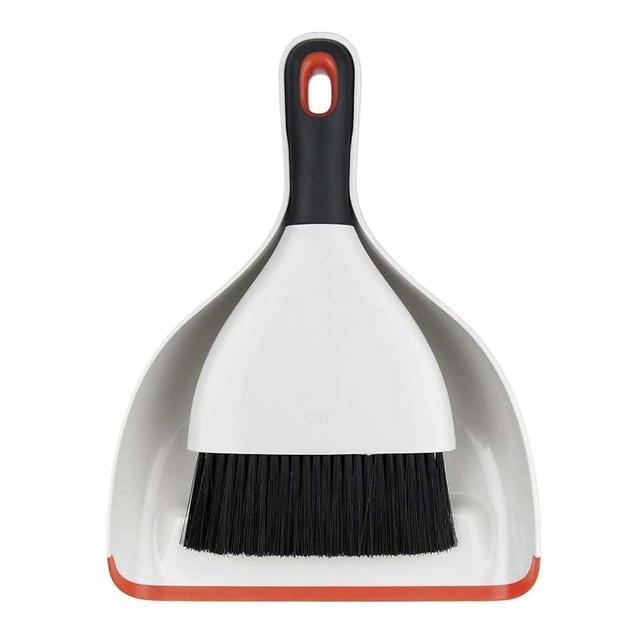 OXO Good Grips Dustpan and Brush, White