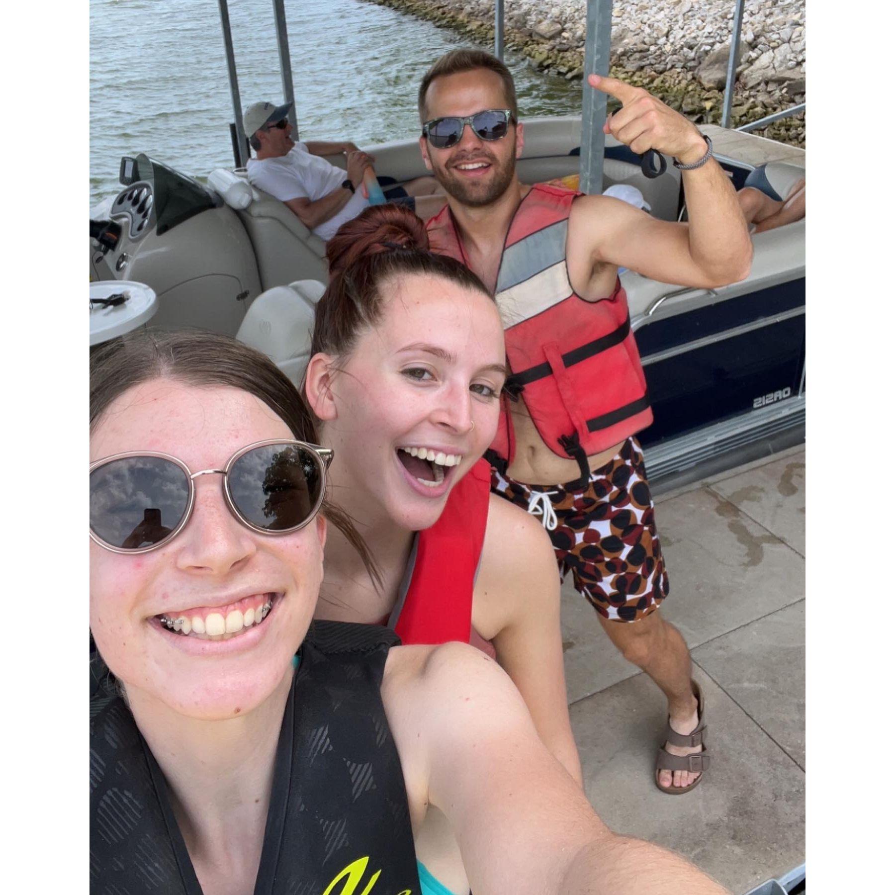 Jet skiing at Lake Thurnderhead became a flirting tactic early on in our friendship. Grace later confessed her feelings to Tom on the back of a ski in the middle of the lake...Tom friendzoned her...