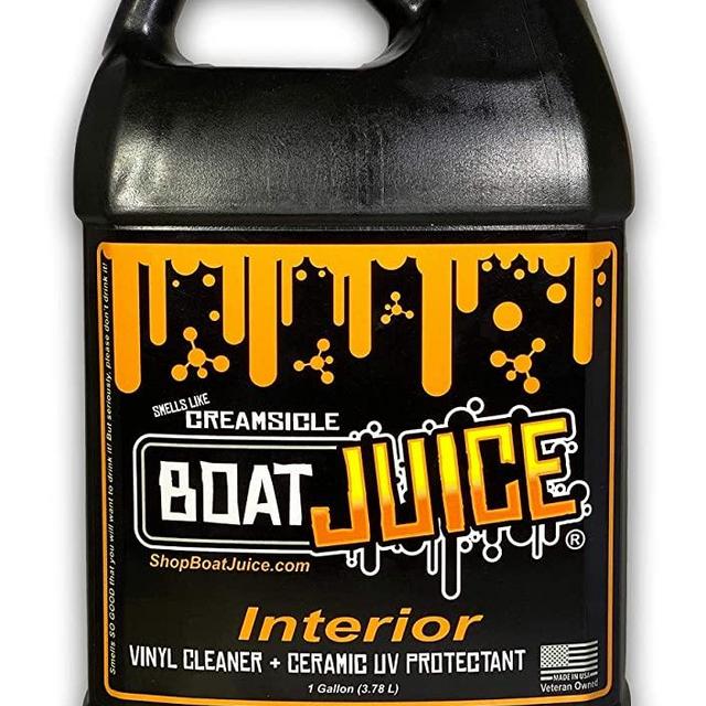 Boat Juice - 1 Gallon jug - Interior Cleaner with SiO2 Ceramic UV protectant - Works Great on Upholstery, Vinyl, Plastic, Foam Flooring and Carpets