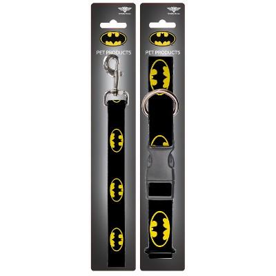 Batman - Buckle-Down Dog Leash & Collar Set - S