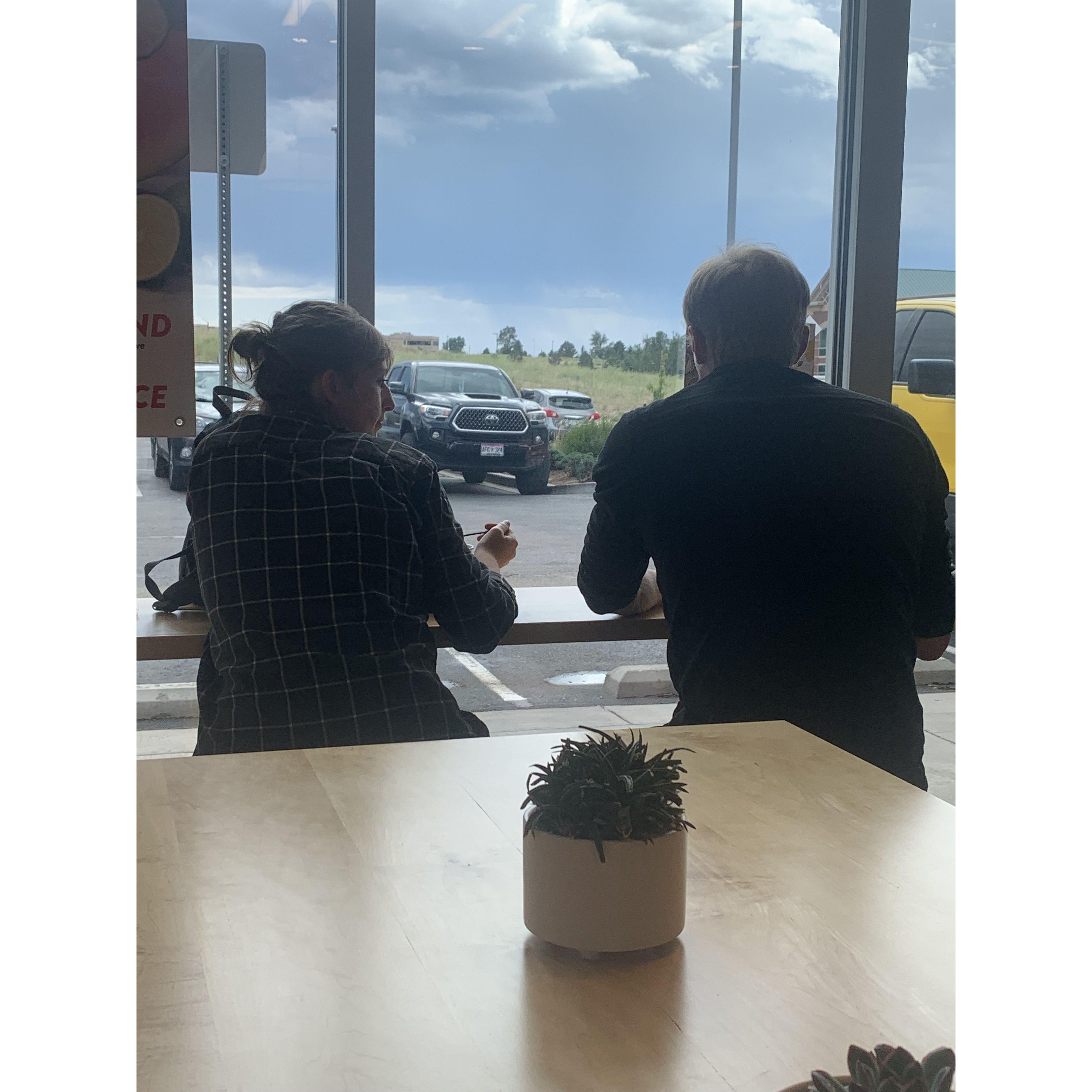 Shoutout to Bart and Lynn Jennings for this one! Acai bowls after a hike.