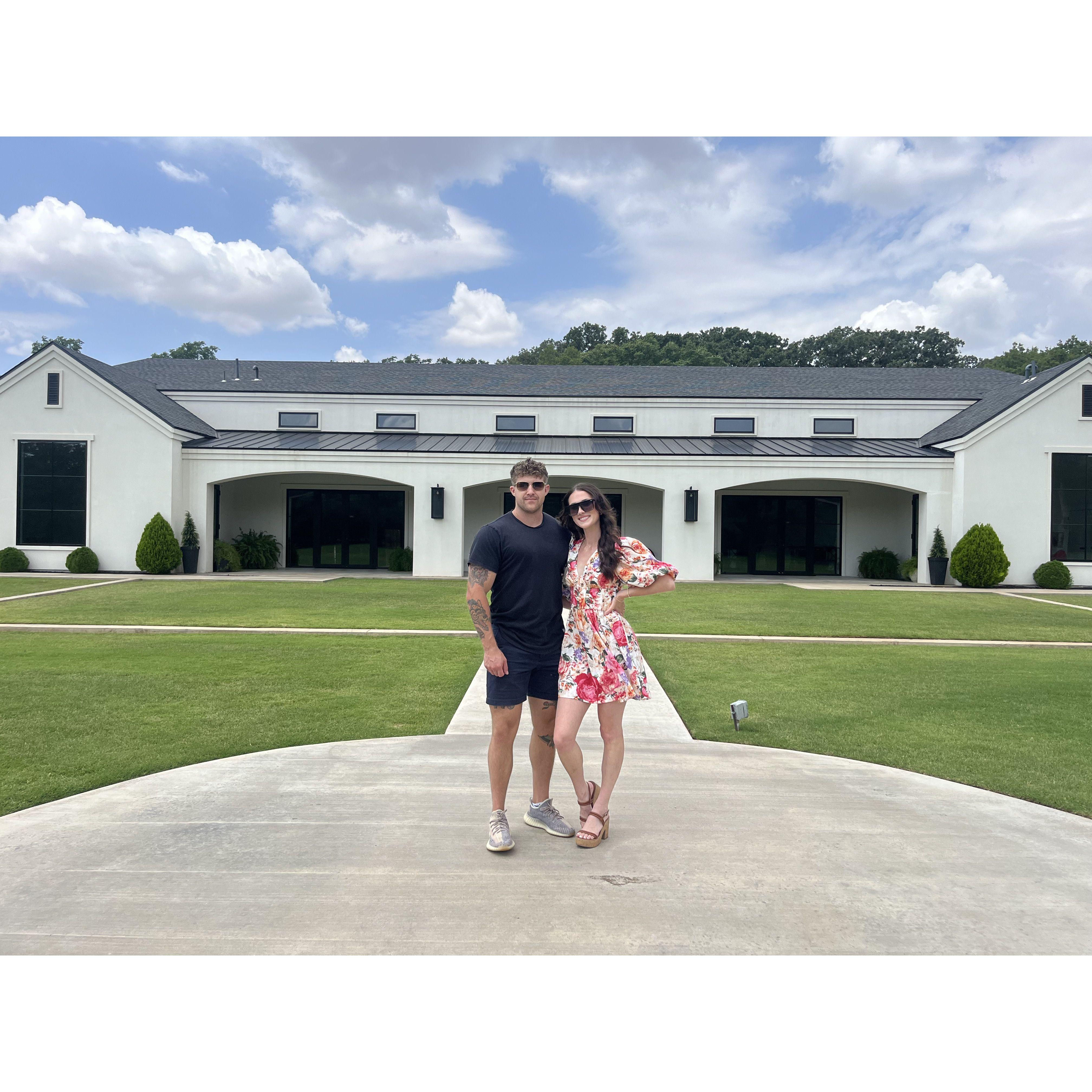 Our first walk through at the venue