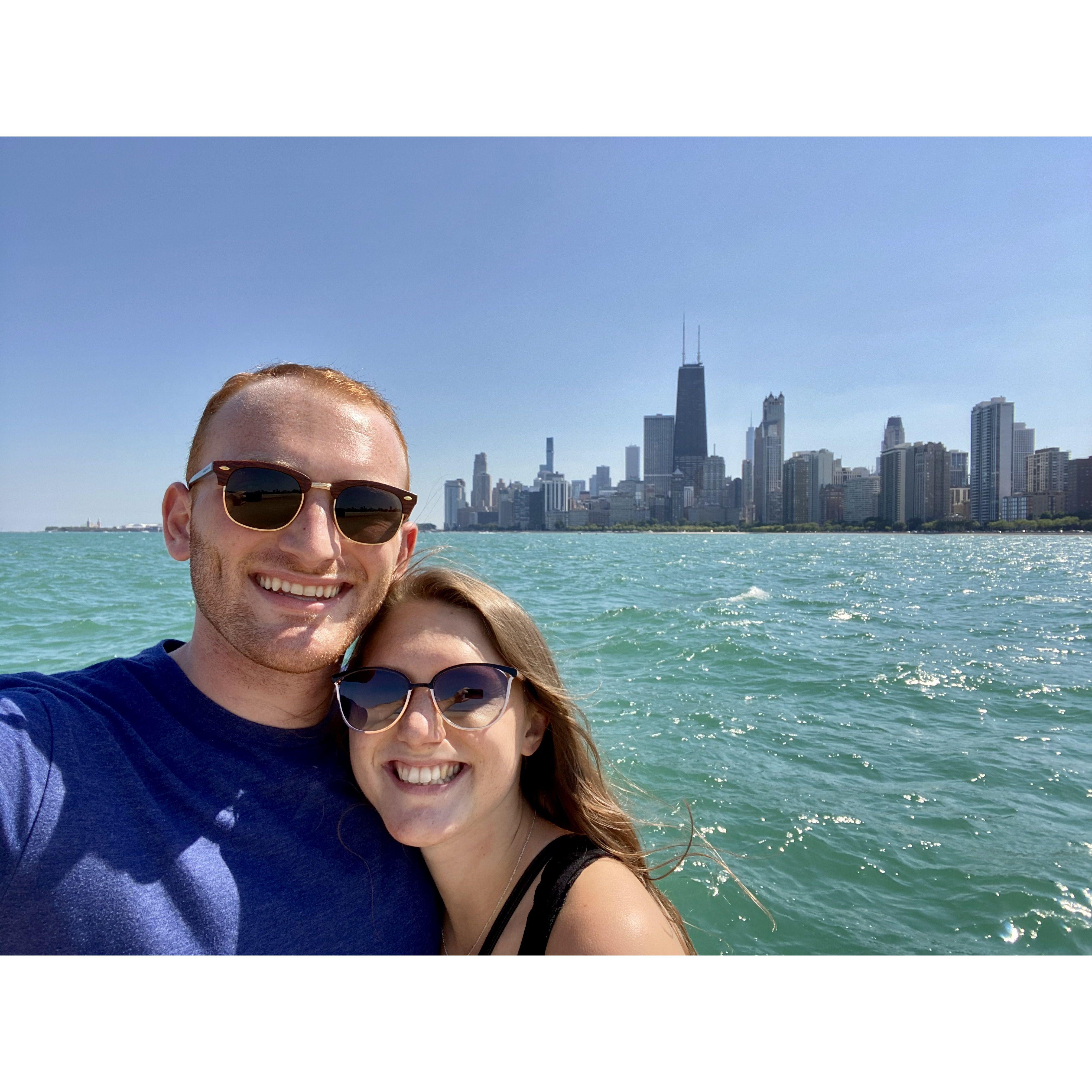 August 21st, 2020 - First time Maddie visited Dan in Chicago after he moved in July. That weekend is the first time Dan told Maddie that he loved her.