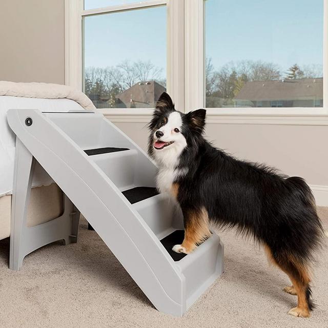 PetSafe CozyUp Folding Pet Steps, Foldable Steps for Dogs and Cats, Best for Small to Large Pets