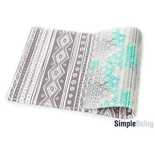 Simple Being Anti Fatigue Kitchen Floor Mat, Comfort Heavy Duty Standing Mats, Ergonomic Non-Toxic Waterproof PVC Non Slip Washable For Indoor Outdoor Home Use (Bohemian, 32" x 17.5")