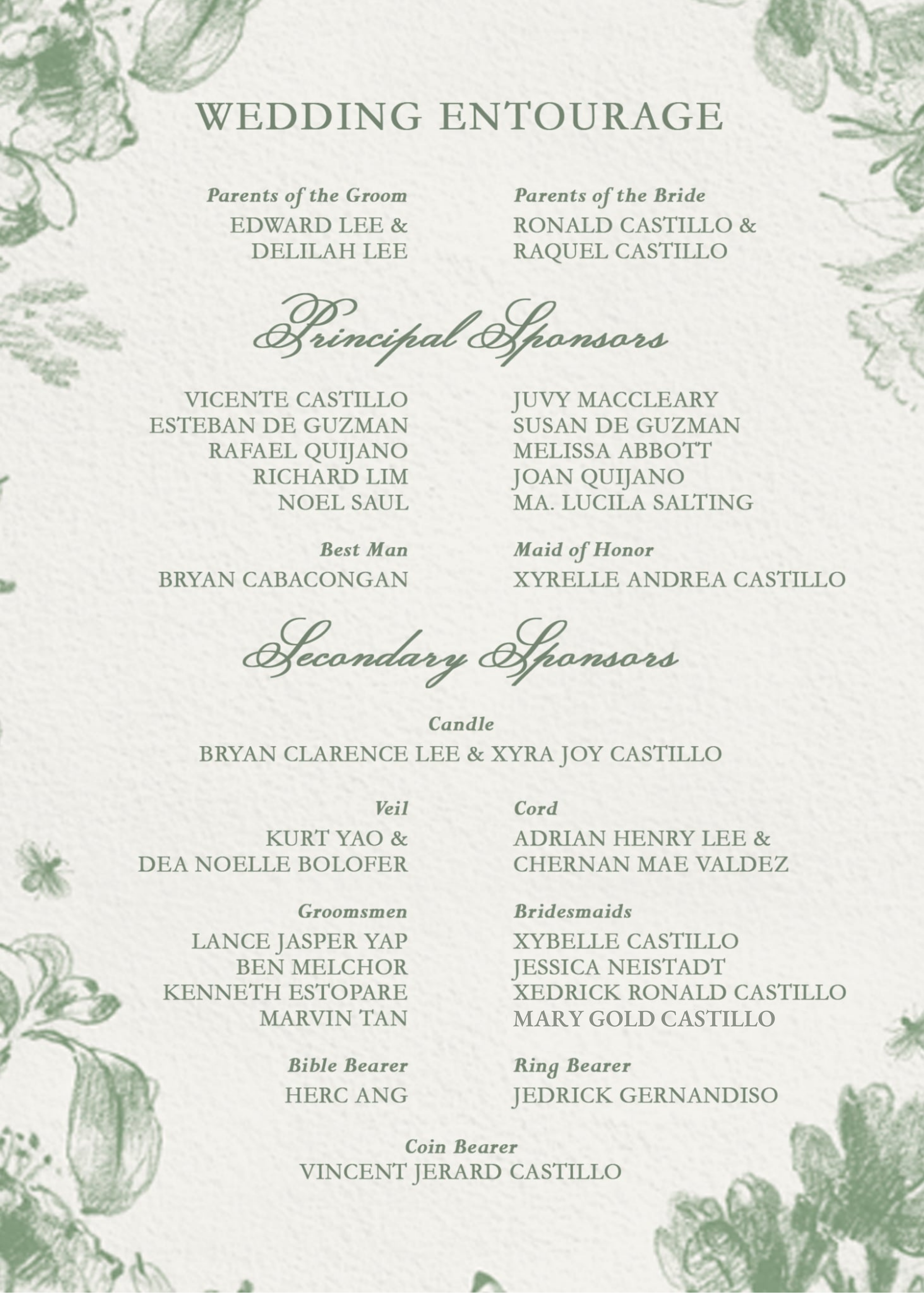 The Wedding Website of Joshua Edward Lee and Xena Jane Castillo