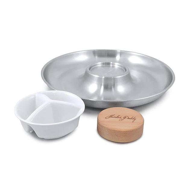 Swissmar Shucker Paddy Oyster Tray Set, Stainless Steel