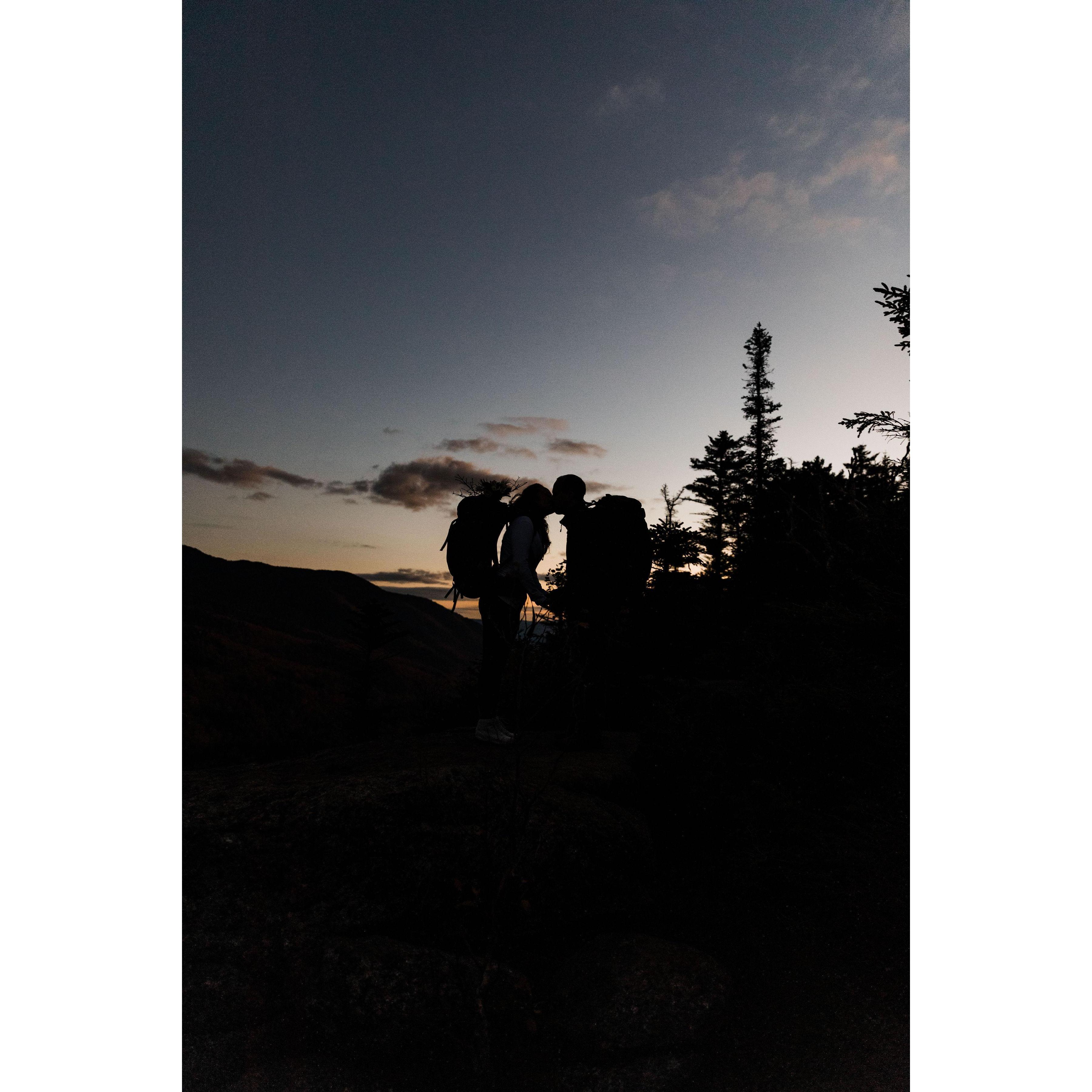 Made it to the peak just before sunrise!