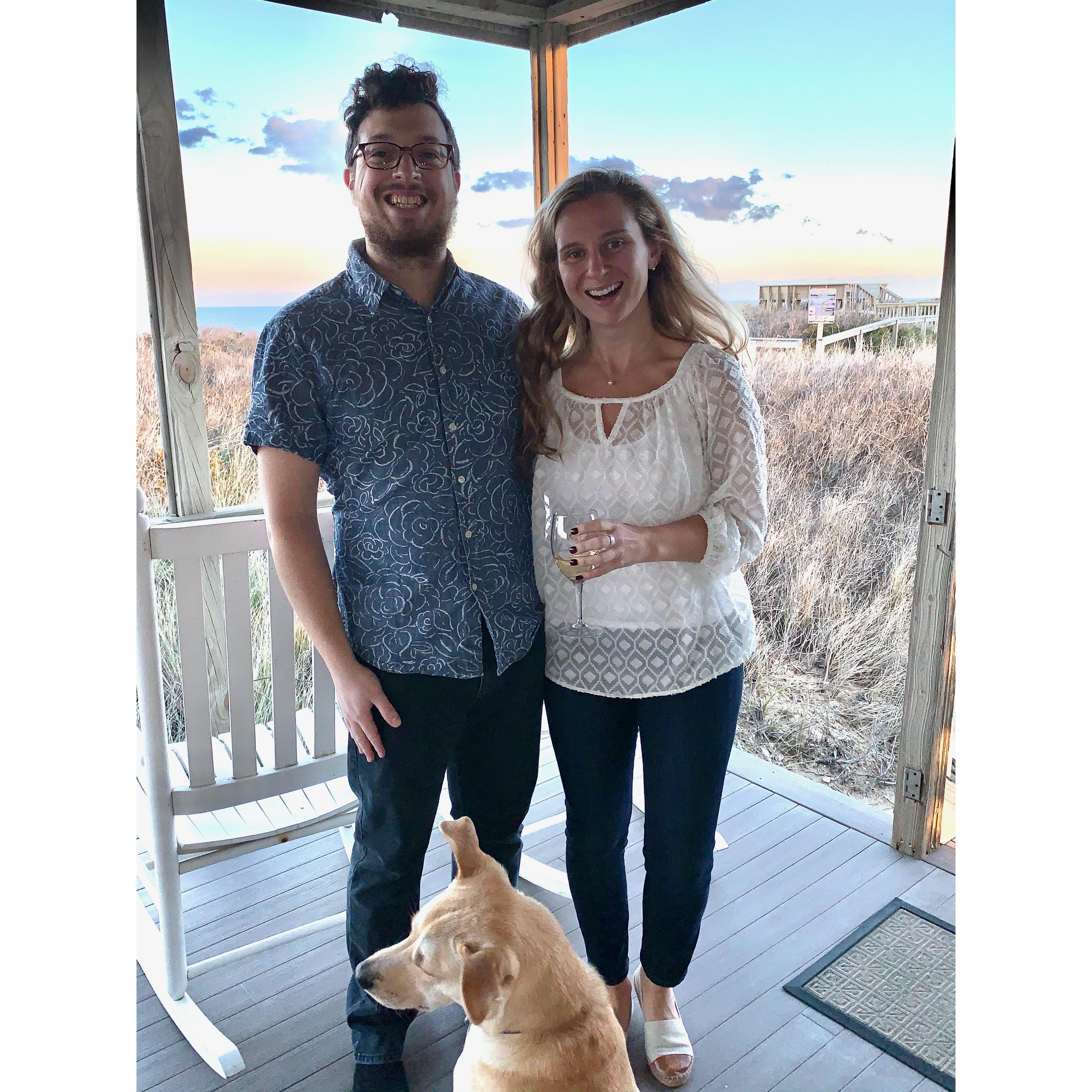 With a photo-shy Charlotte at Dune House (Nov. 2019).