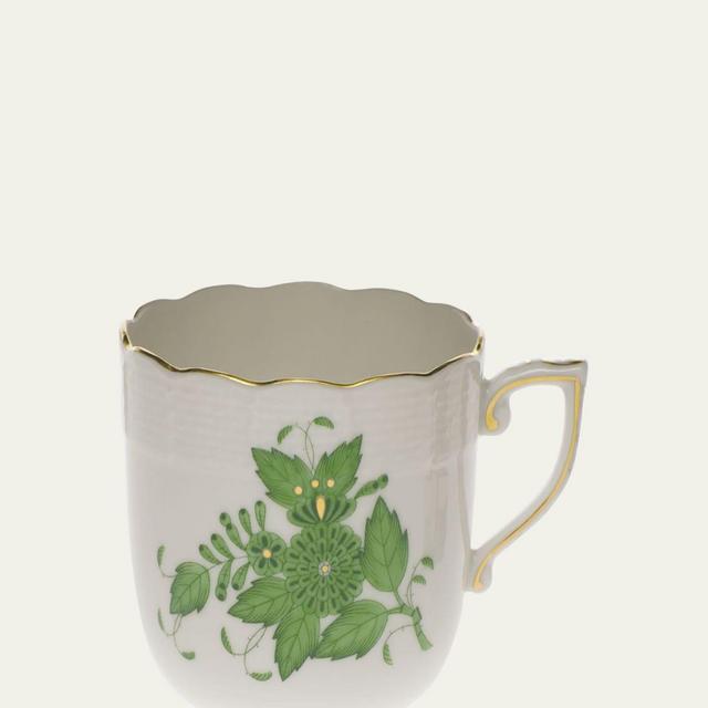 Herend Chinese Bouquet Green Mocha Cup