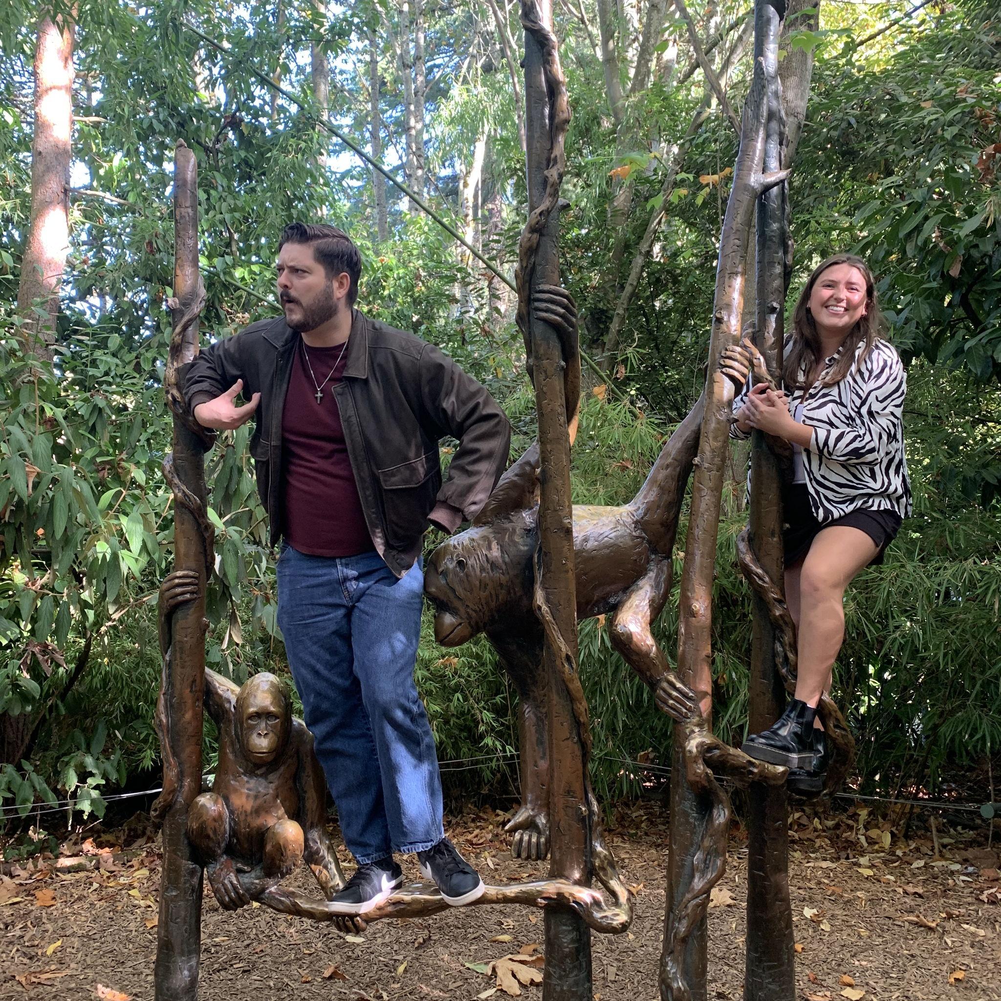 One of our favorite dates to this day - visiting the Woodland Park Zoo