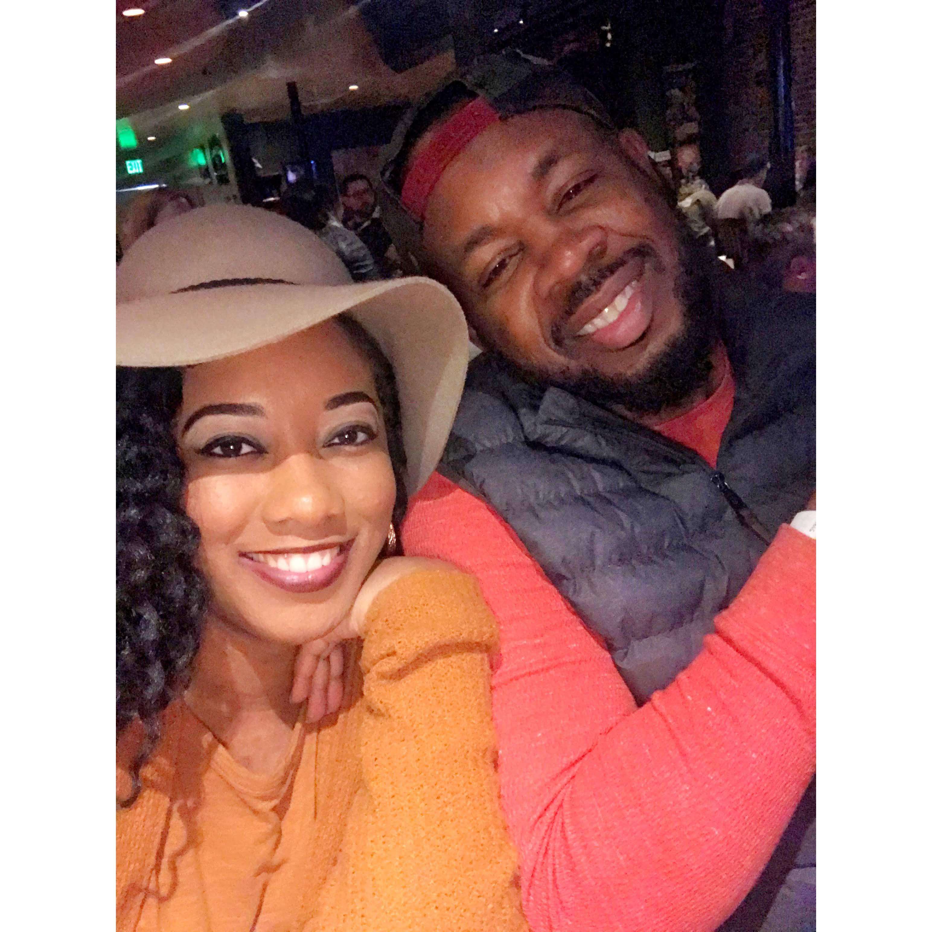A night out on the town to support friends!