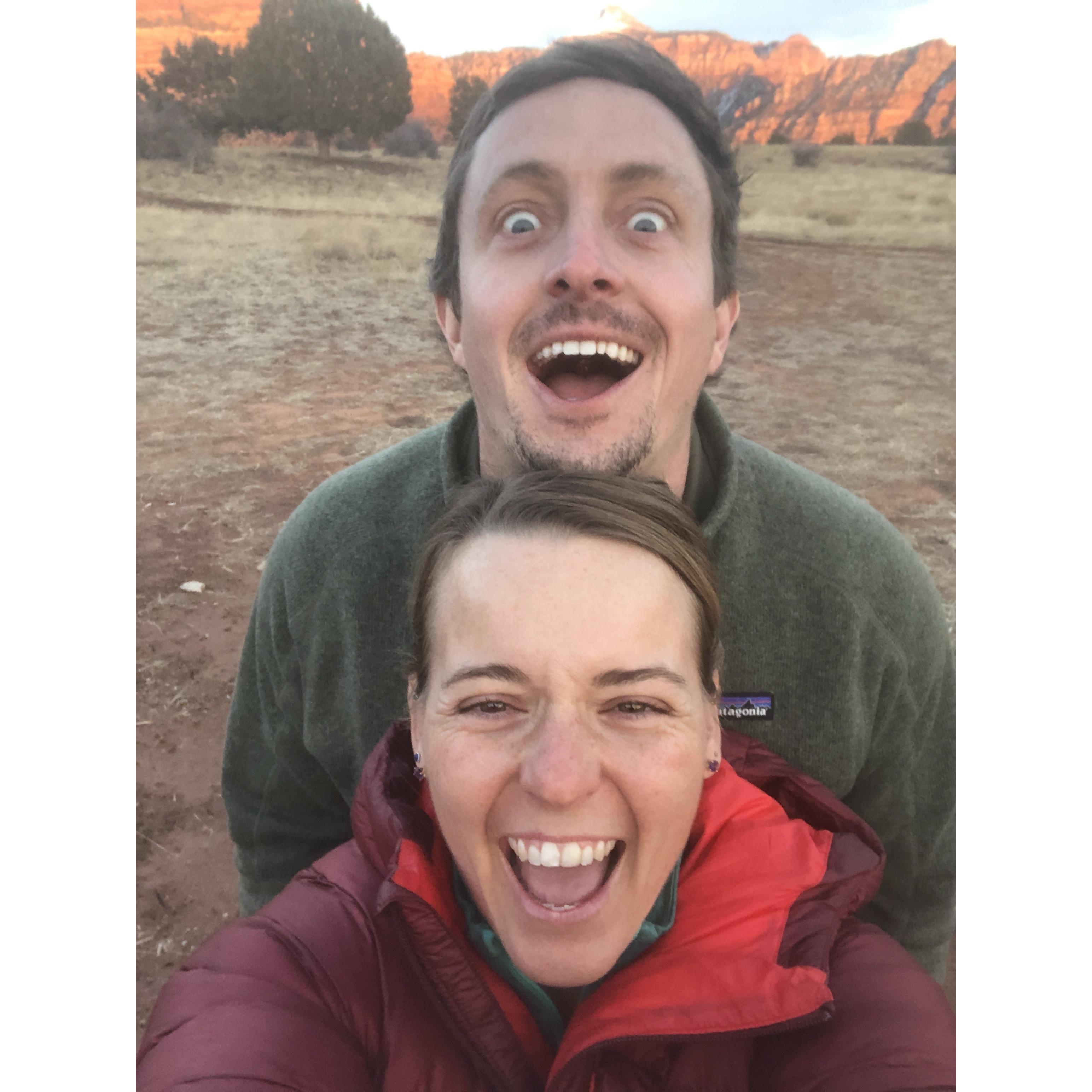 Camping near Zion National Park.