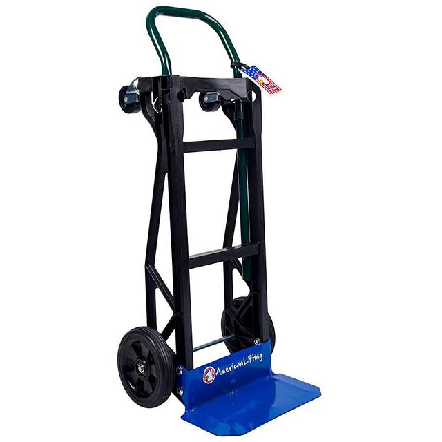 American Lifting 400 lb Capacity Ultra Lightweight Super Strong Nylon Convertible Hand Truck & Dolly, AL8400