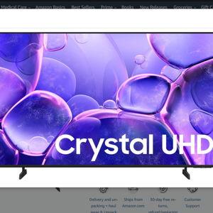 Samsung 58-Inch Class Crystal UHD U8000F 4K Smart TV (2025 Model)