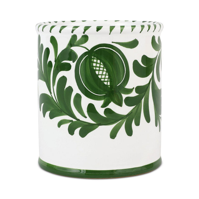 VIETRI Arezzo Green Utensil Holder