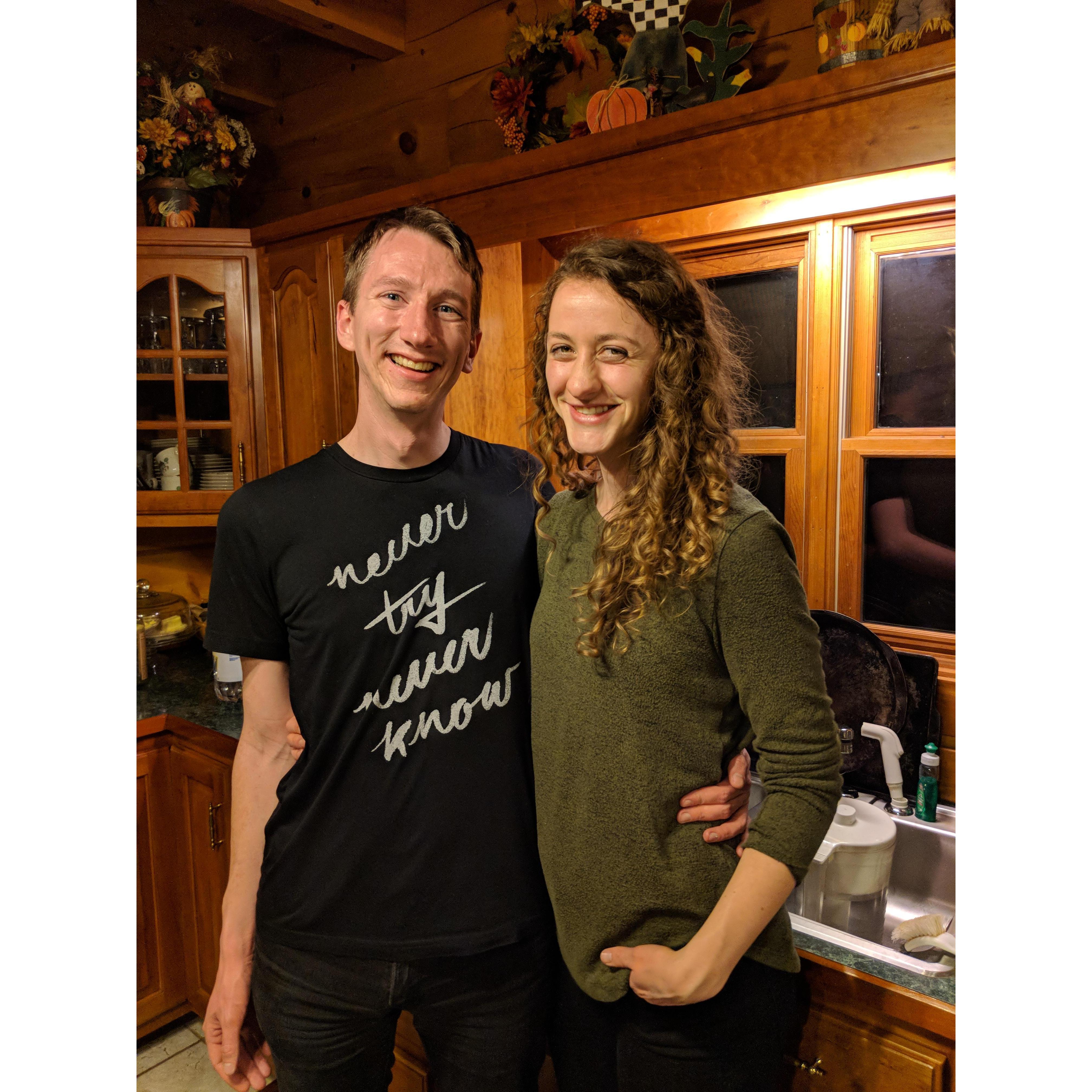 Back in the spot where we first met and hit it off.