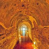 Tunnel temple at night