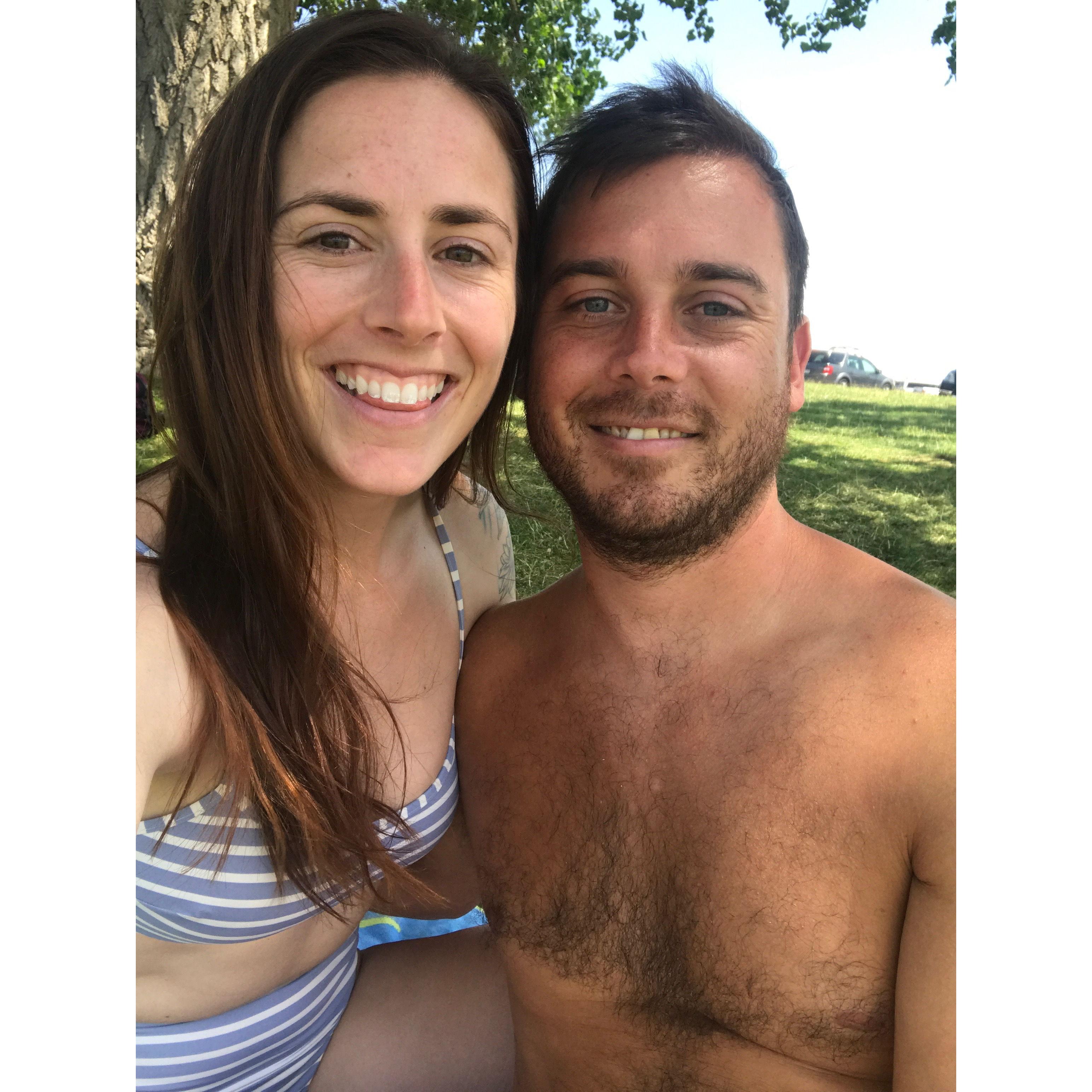Our first photo together. On my 29th birthday.