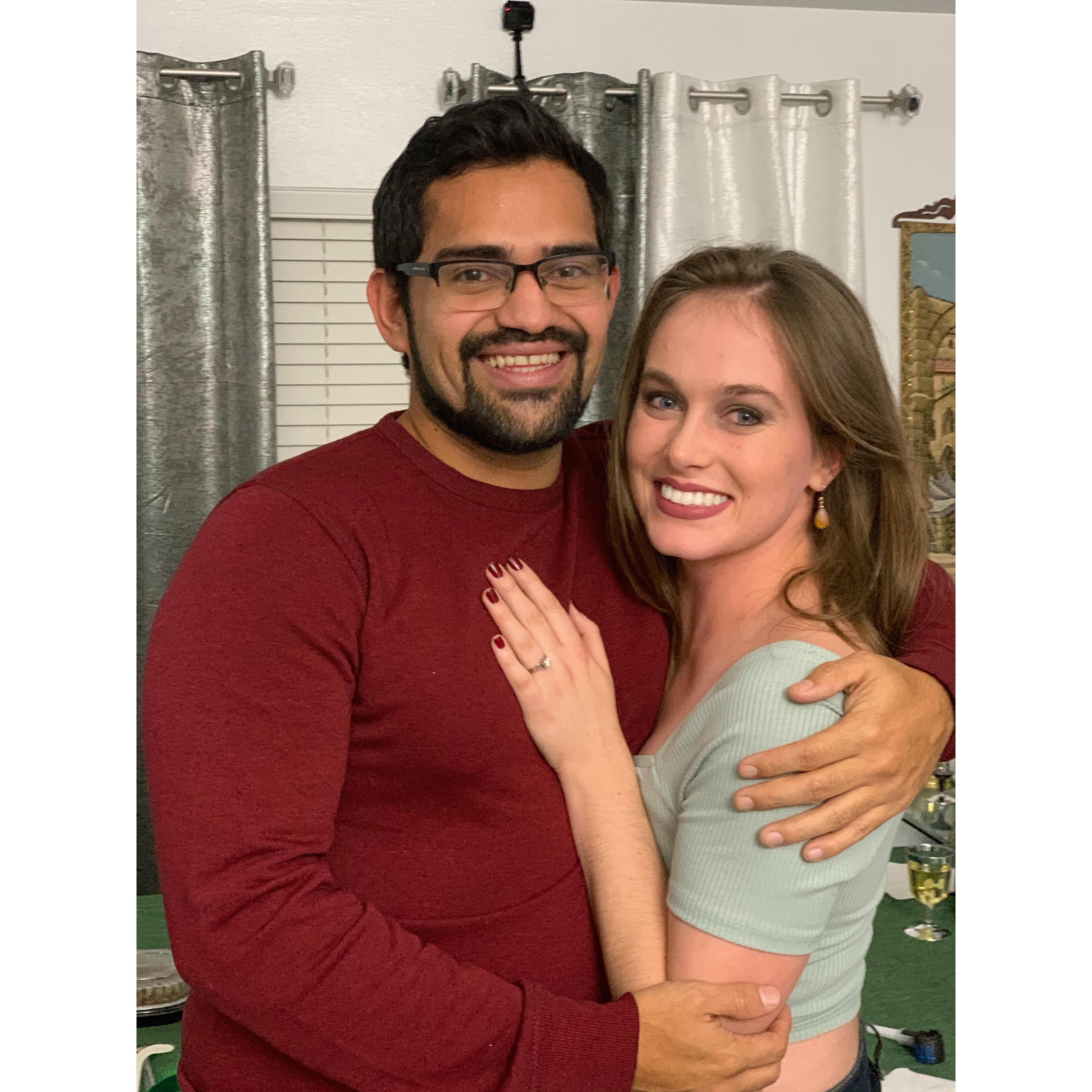 Right after she said "yes!"
