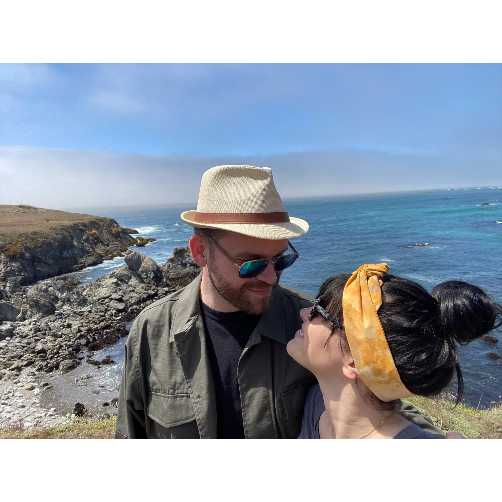 In July 2021, we spent a weekend in Fort Bragg. Our afternoon exploring the Mendocino Botanical Gardens was beyond beautiful, but we couldn't keep our eyes off each other (hehe... sappy but true).