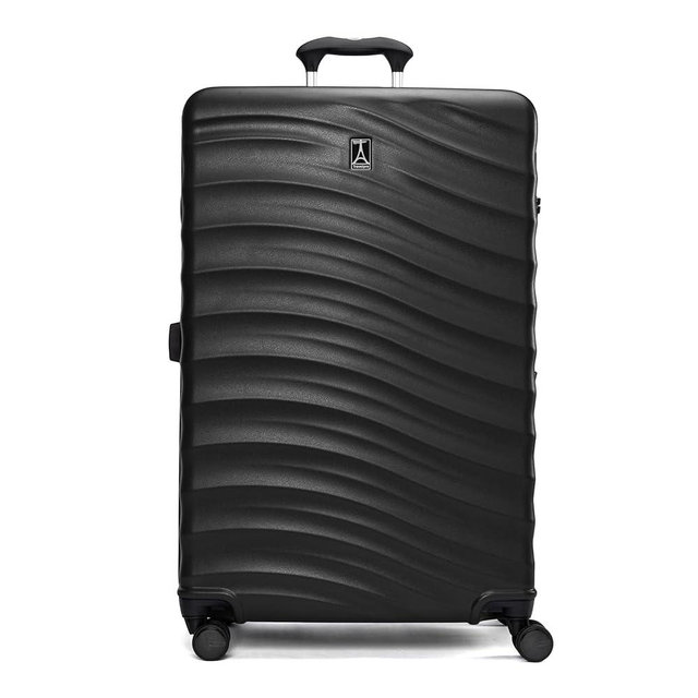 Travelpro Maxlite Air V2 Hardside Expandable Checked Luggage, 8 Spinner Wheels, Lightweight Hard Shell Suitcase, TSA lock, Black, Checked Large 28-Inch