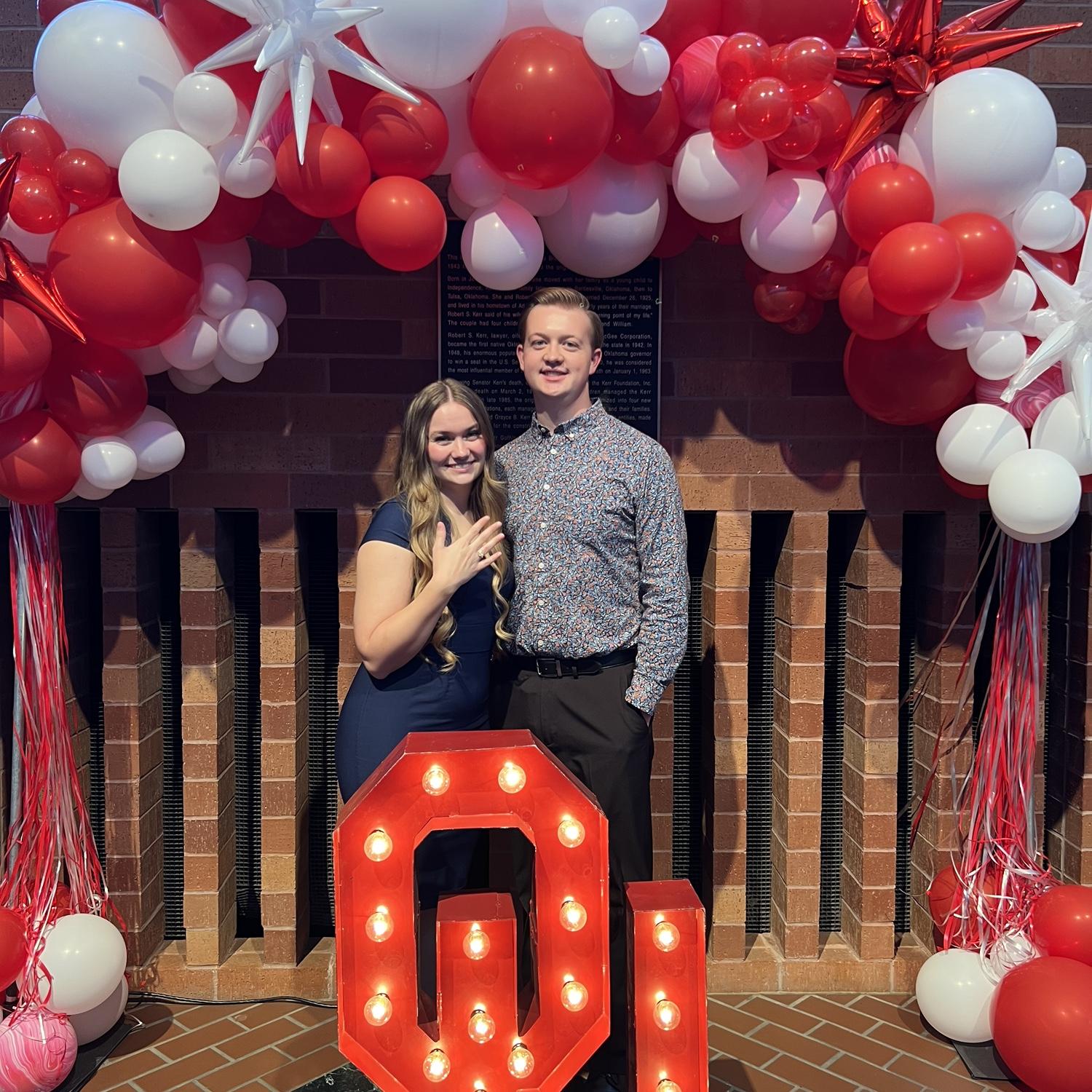 OU put a ring on it before Gabe… OU ring ceremony