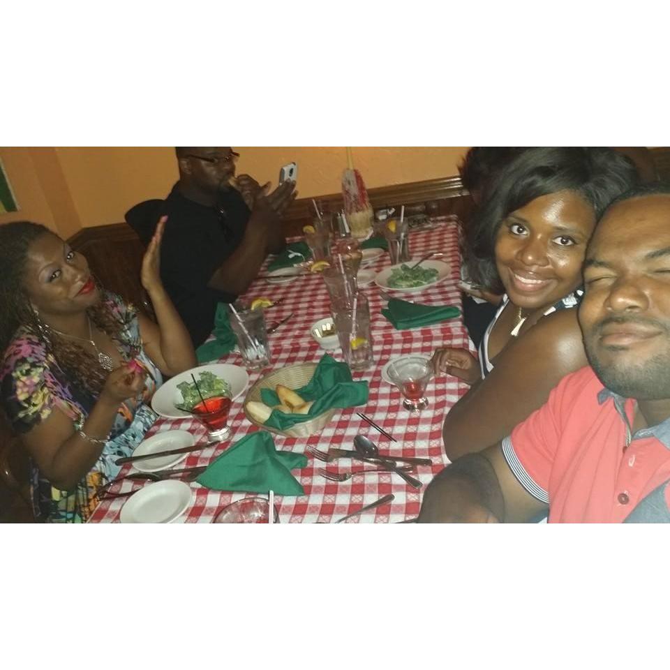 Dinner before the OTR Tour in Cincinnati. Leon said the flash got him lol.