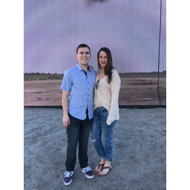 Us in front of a Project X installation in Palm Springs!