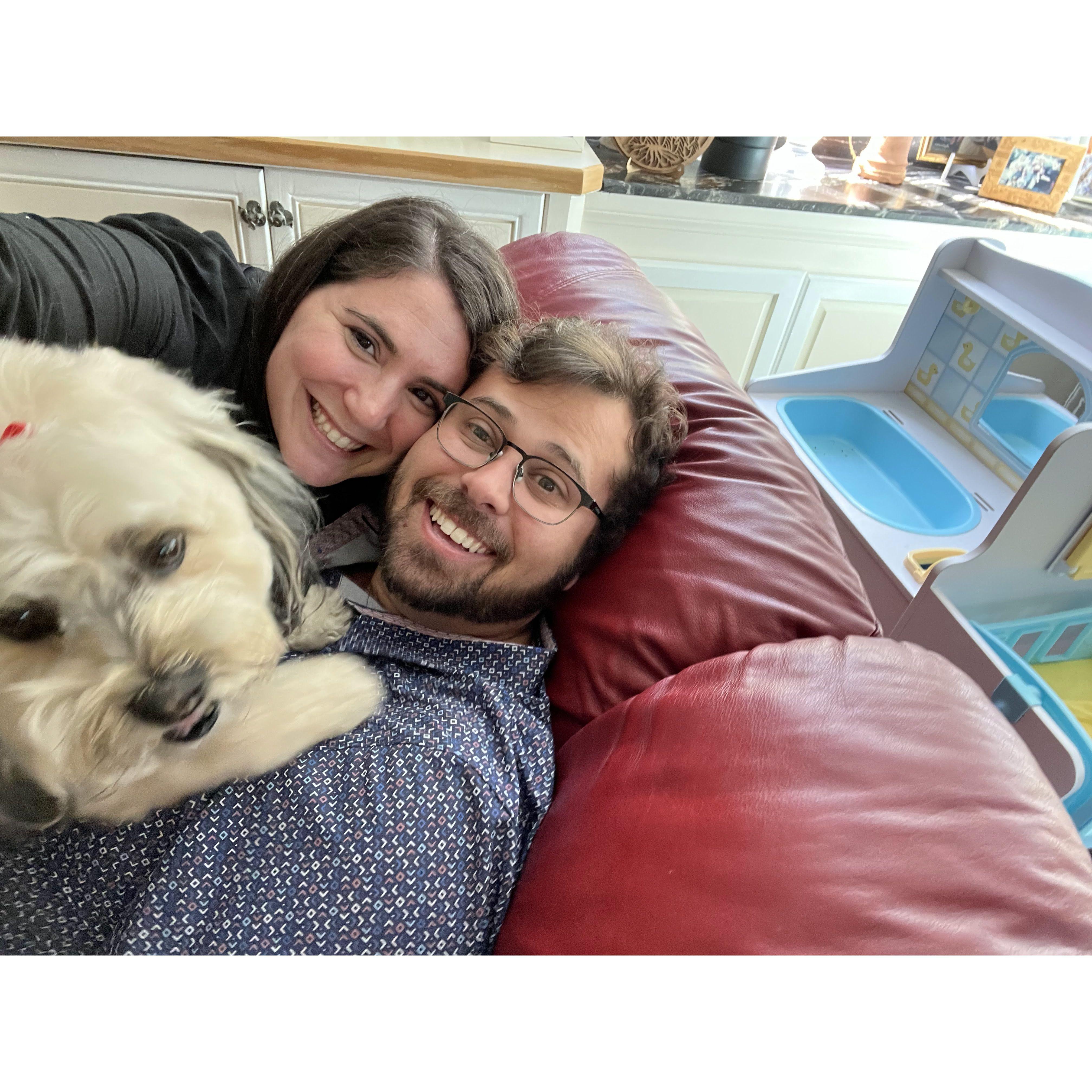 We love babysitting our fur aunt Chloe