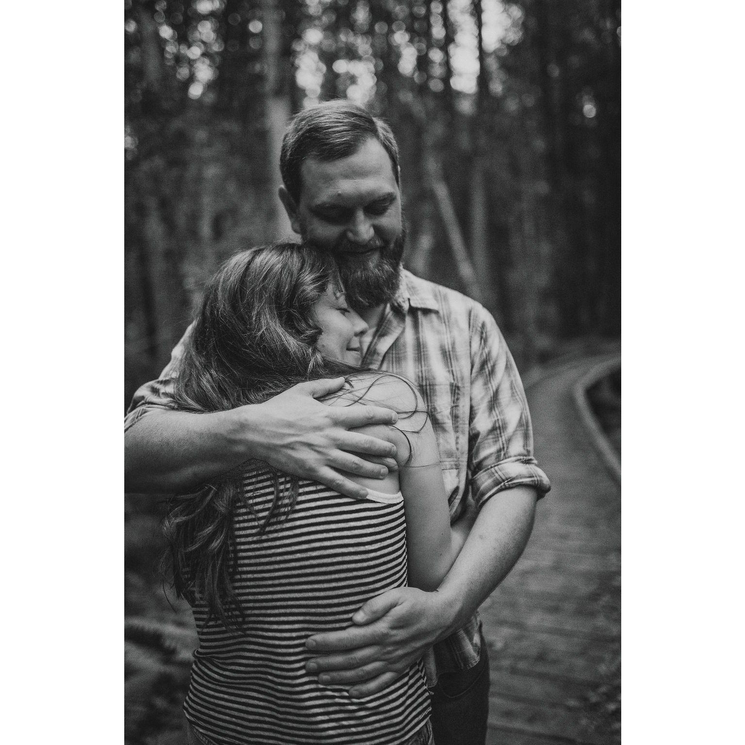 Engagement photos taken on the White Cedar Segment of the Ice Age Trail at the Rice Lake Preserve in June 2025 by the fabulous Sara Griena: AnaFinn Photography, www.anafinnphotography.com